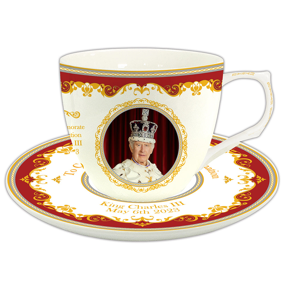 Royal Heritage King Charles III Cup & Saucer