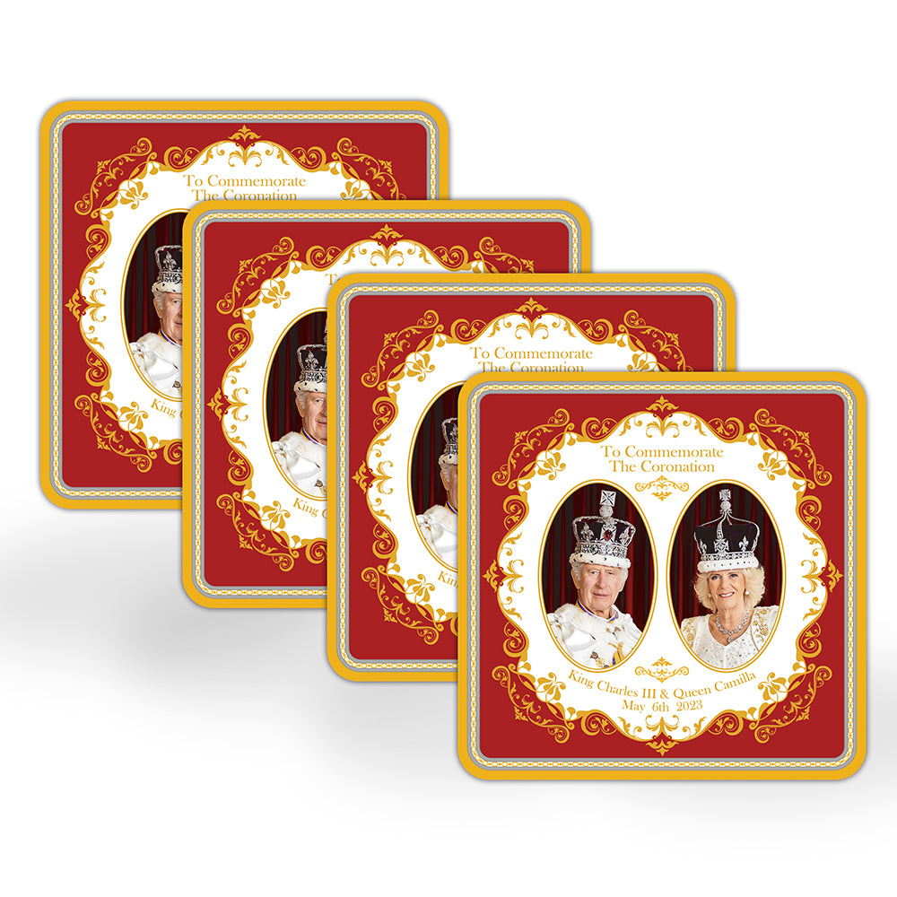 Royal Heritage King Charles III 4 Coasters