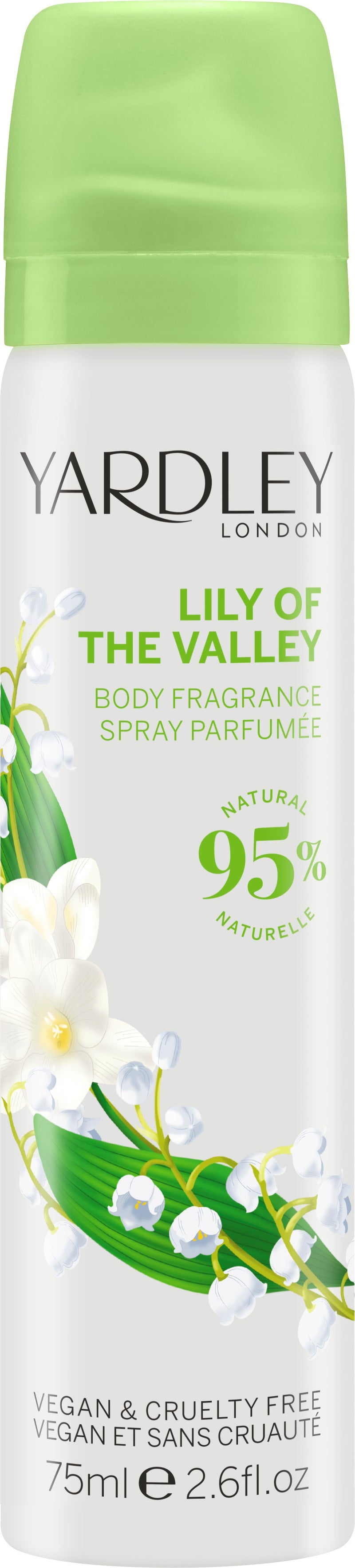 Yardley Body Fragrance, Lily of the Valley, 75ml