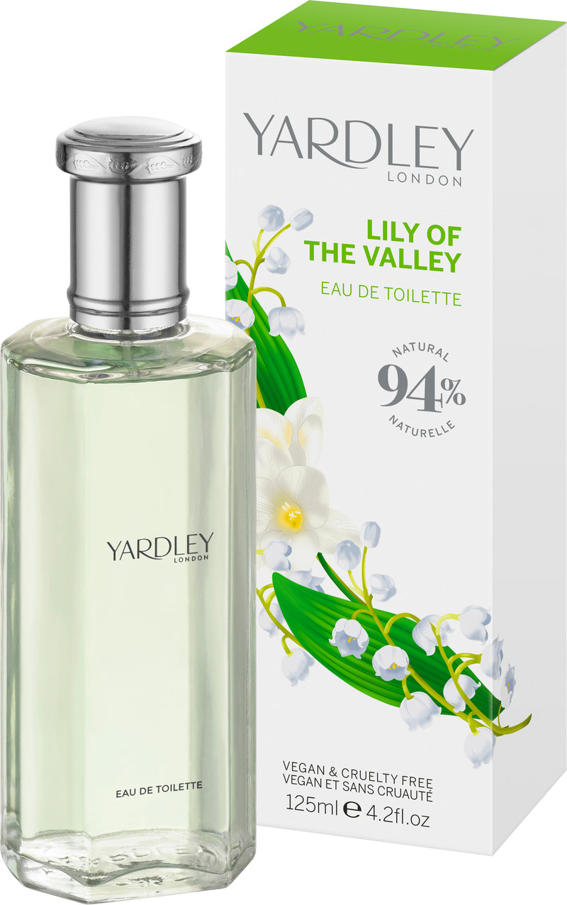 Yardley Eau de Toilette, Lily of the Valley, 125ml