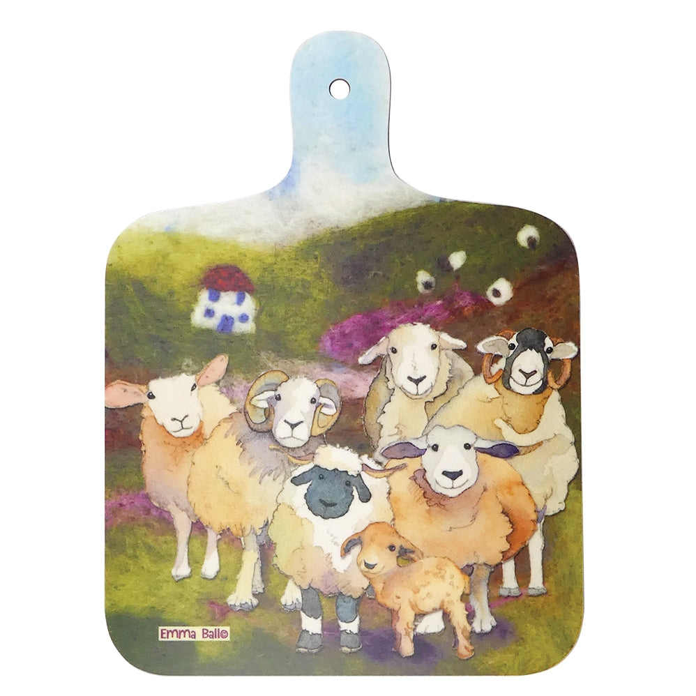 Chopping Board, Emma Ball, Felted Sheep