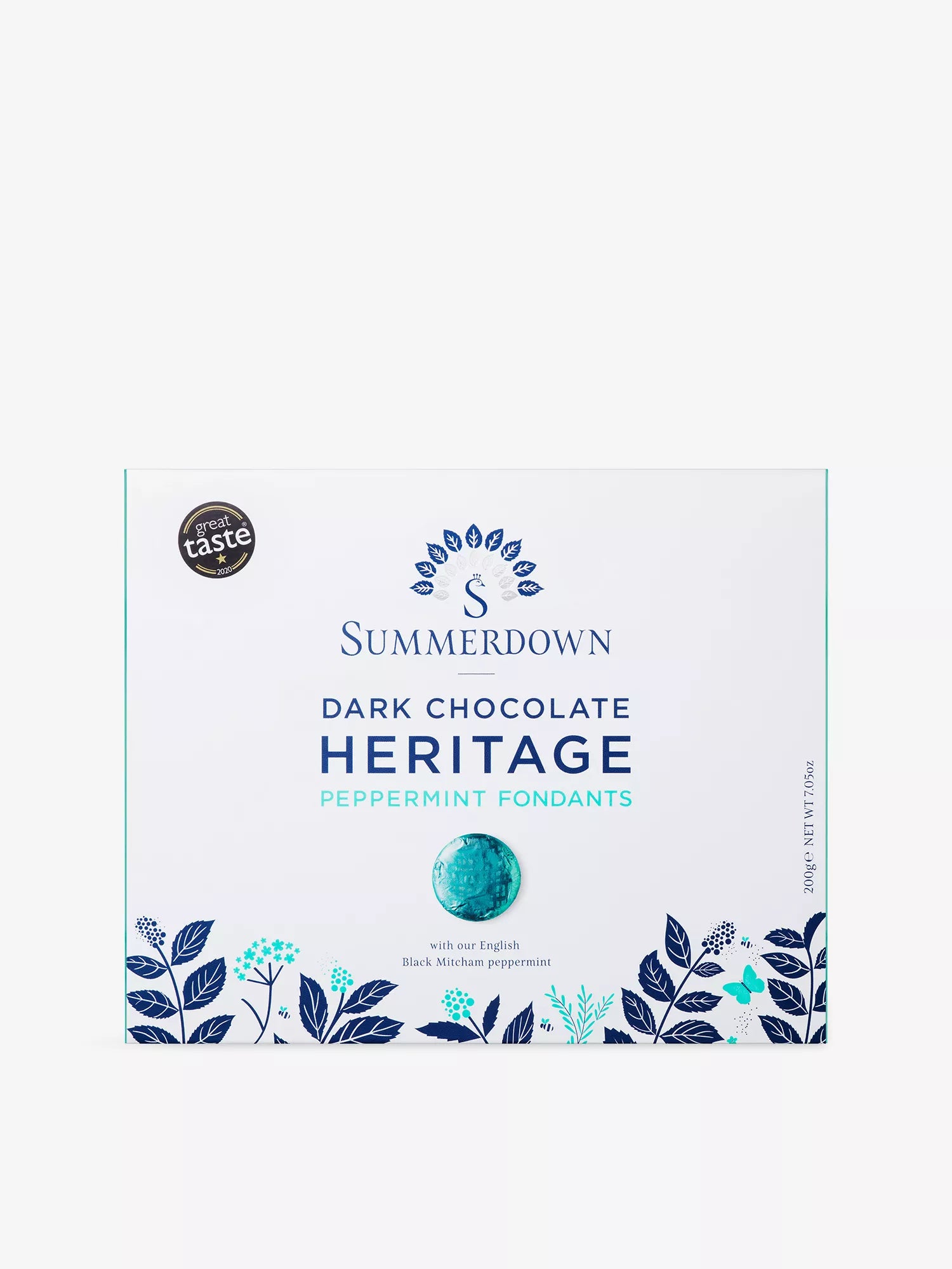 Summerdown Dark Chocolate Heritage Peppermint Crisp Discs, 180g