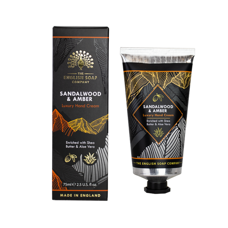 English Soap Company, Sandalwood & Amber Hand Cream, 75ml