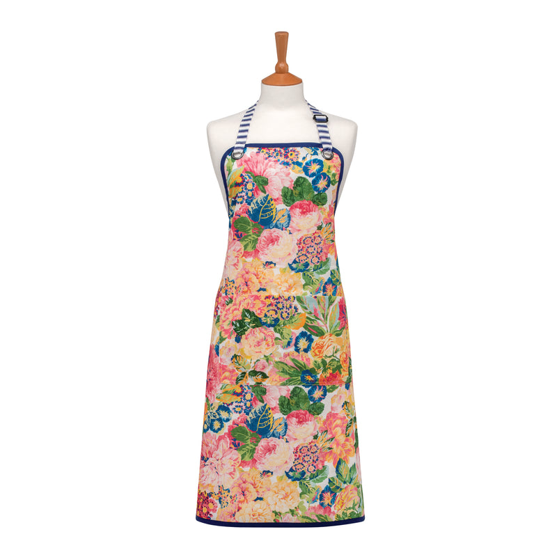 Sanderson Cotton Apron, Rose & Peony