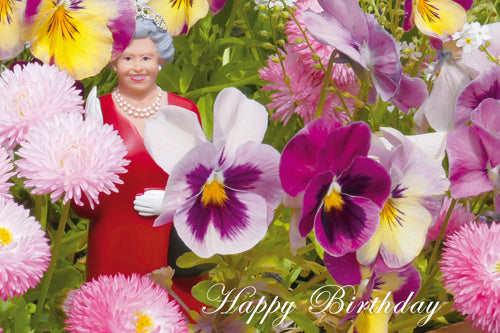 Queen Elizabeth Postcard, Happy Birthday