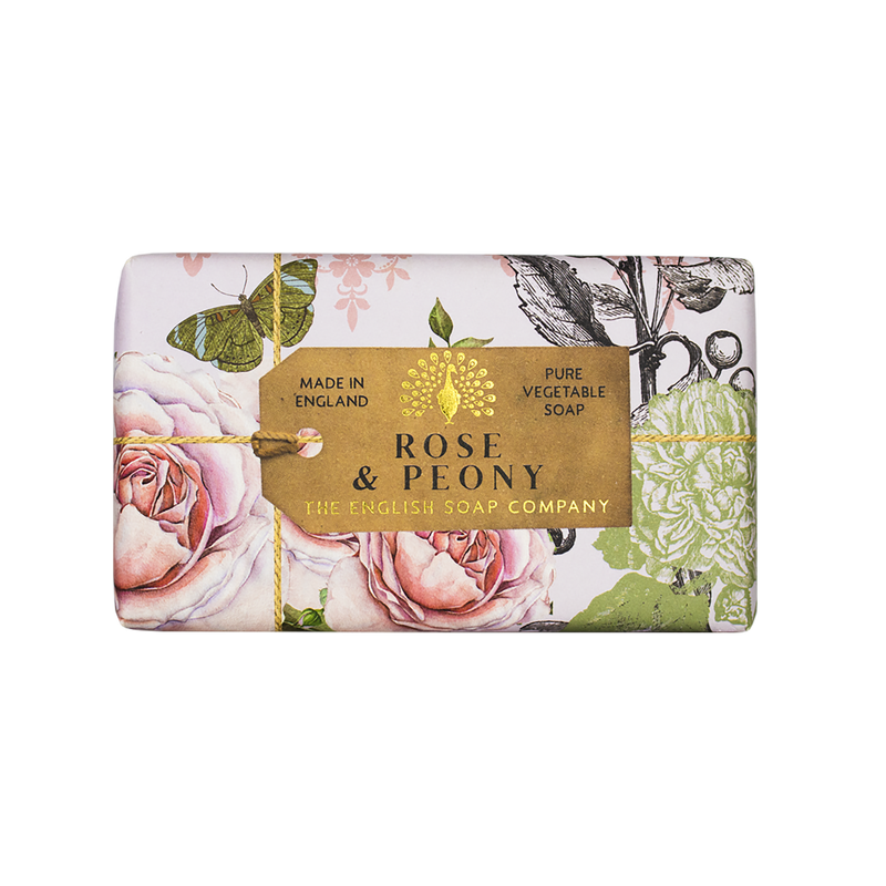 English Soap Company, Anniversary Soap, Rose & Peony, 190g
