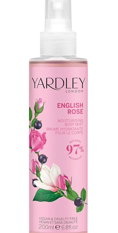 Yardley Body Mist, English Rose, 200ml