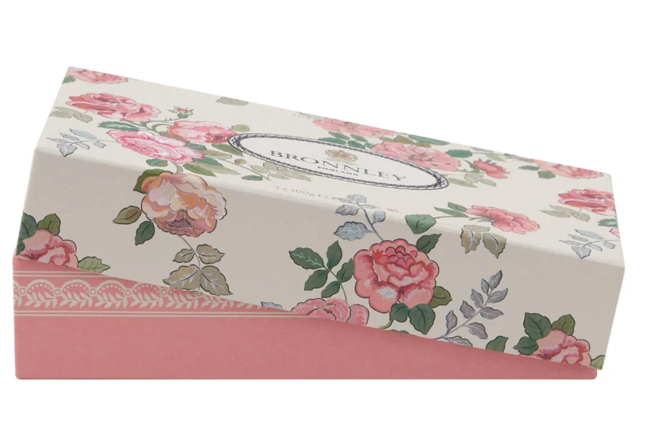 Bronnley - Rose Soap Seifenset, 3 x 100g