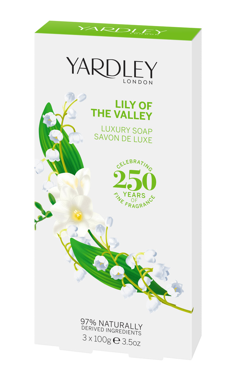 Yardley Luxury Gift Box, Lily of the Valley Soaps