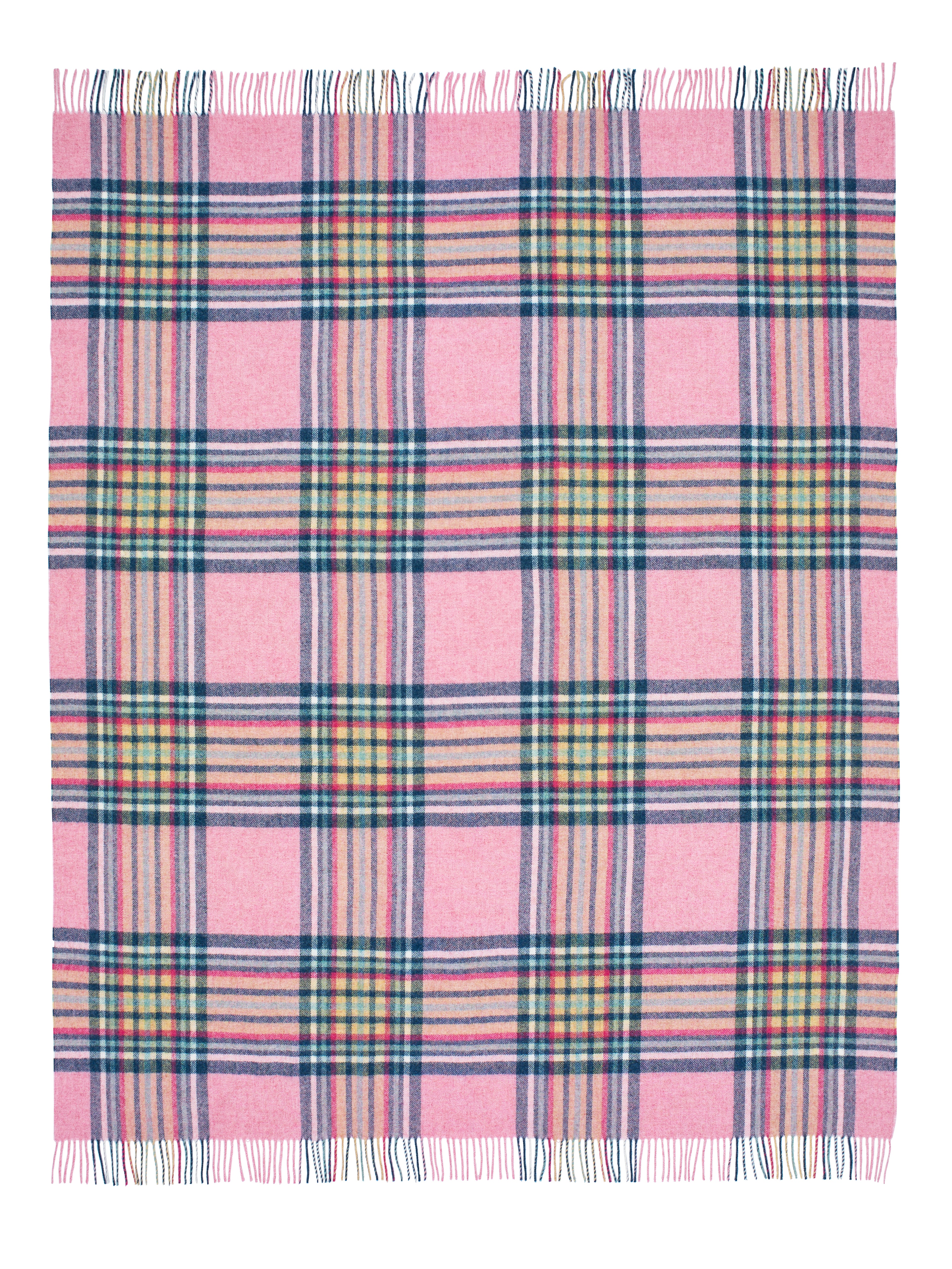 Bronte Wool Throw, St Ives Pink