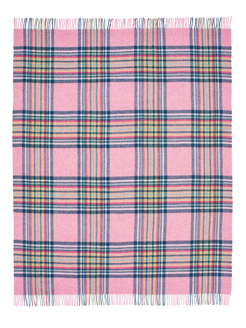 Bronte Wool Throw, St Ives Pink