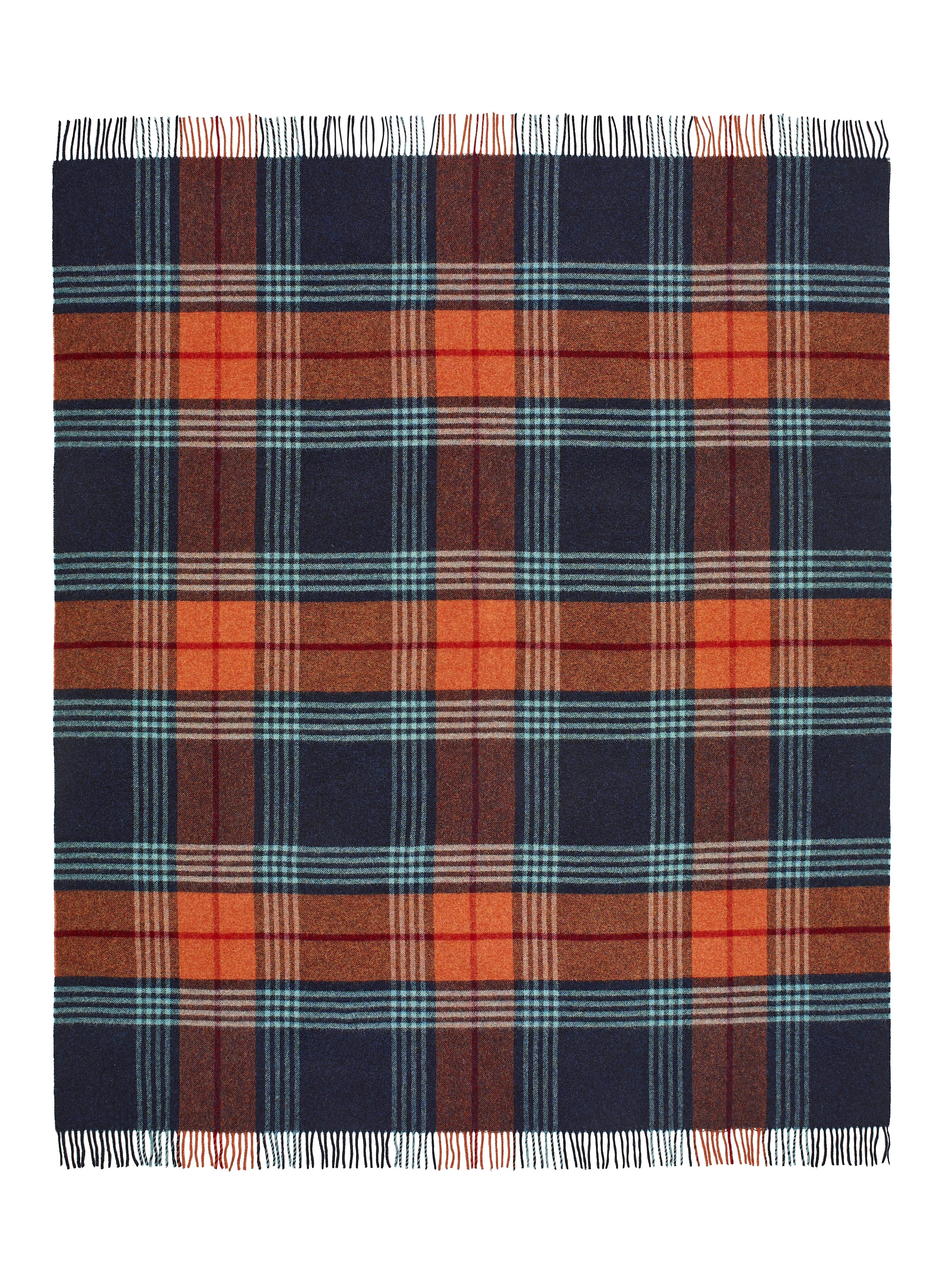 Bronte Wool Throw, Tenby Navy