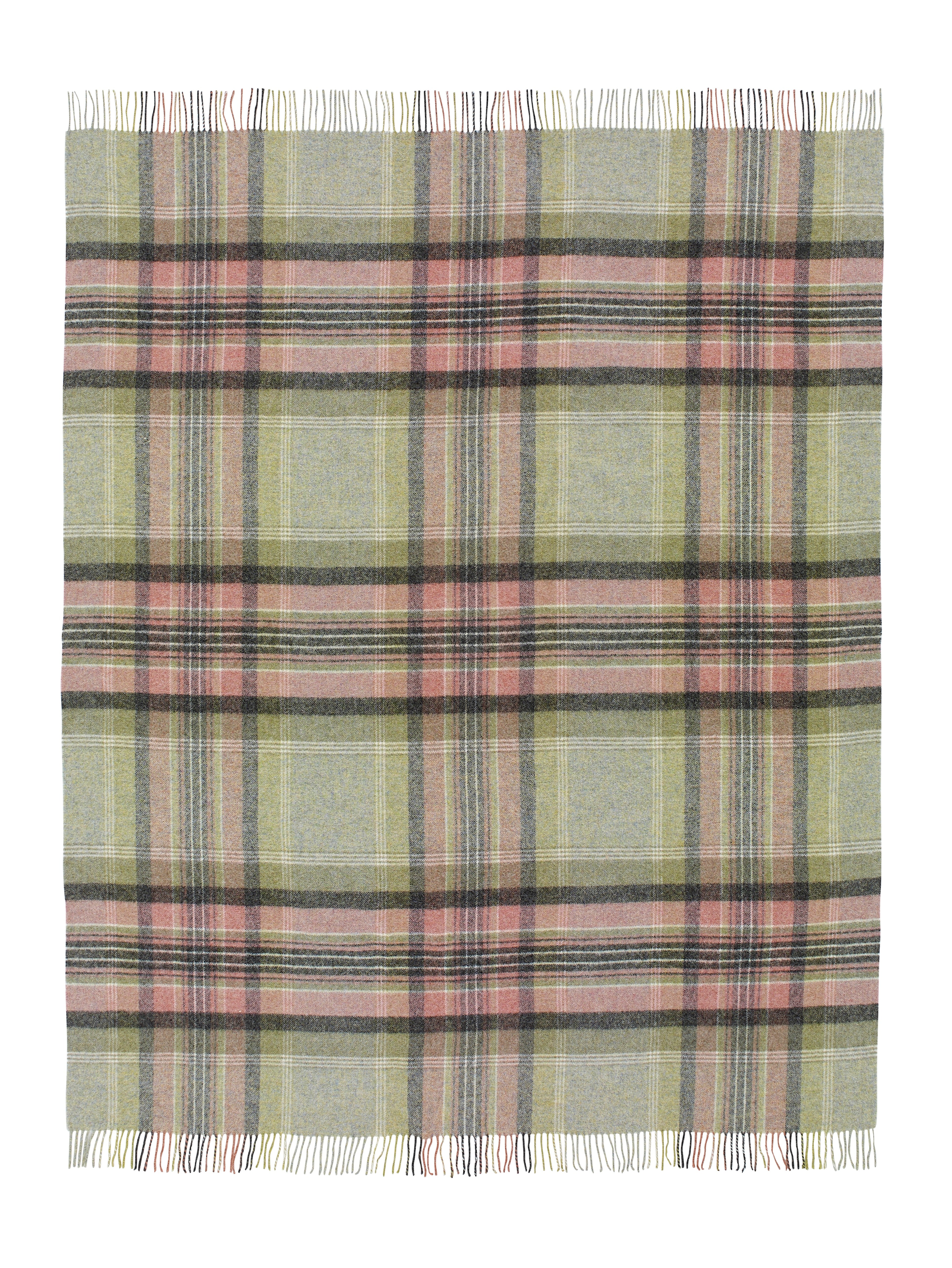 Bronte Wool Throw, Kintyre Green