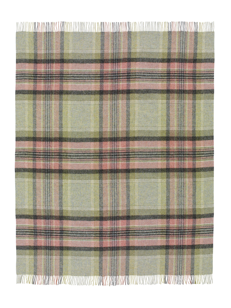 Bronte Wool Throw, Kintyre Green
