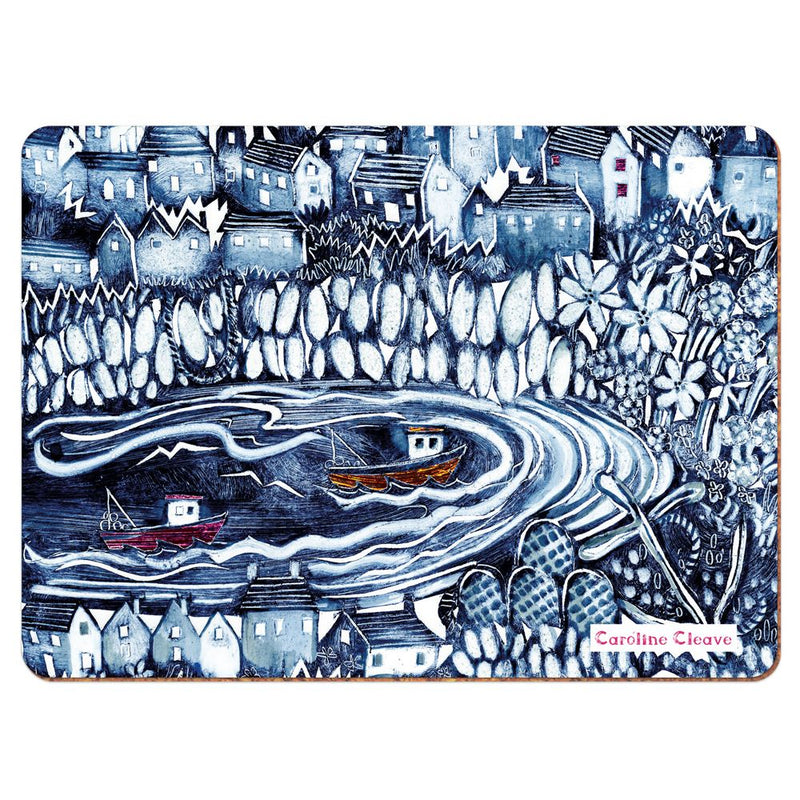 Placemat, Emma Ball, Fishing Village
