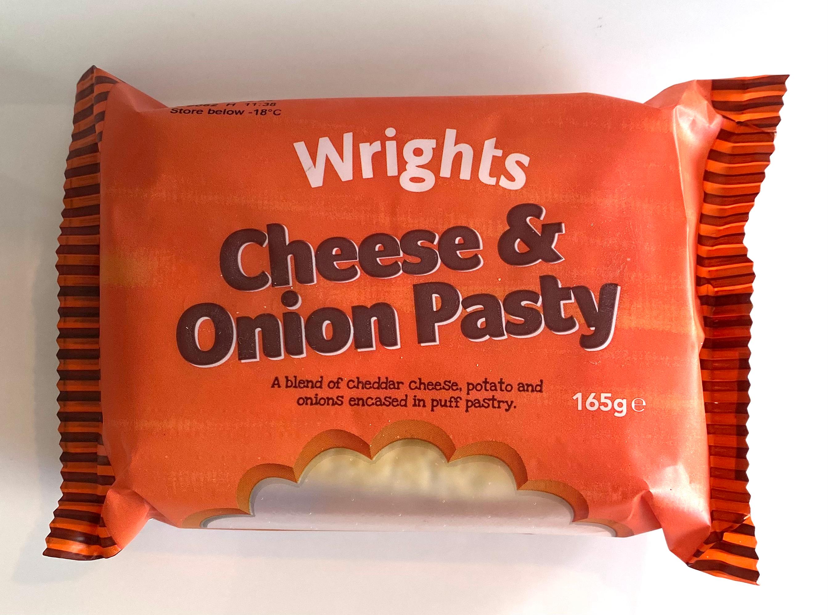 Wrights Cheese & Onion Pasty