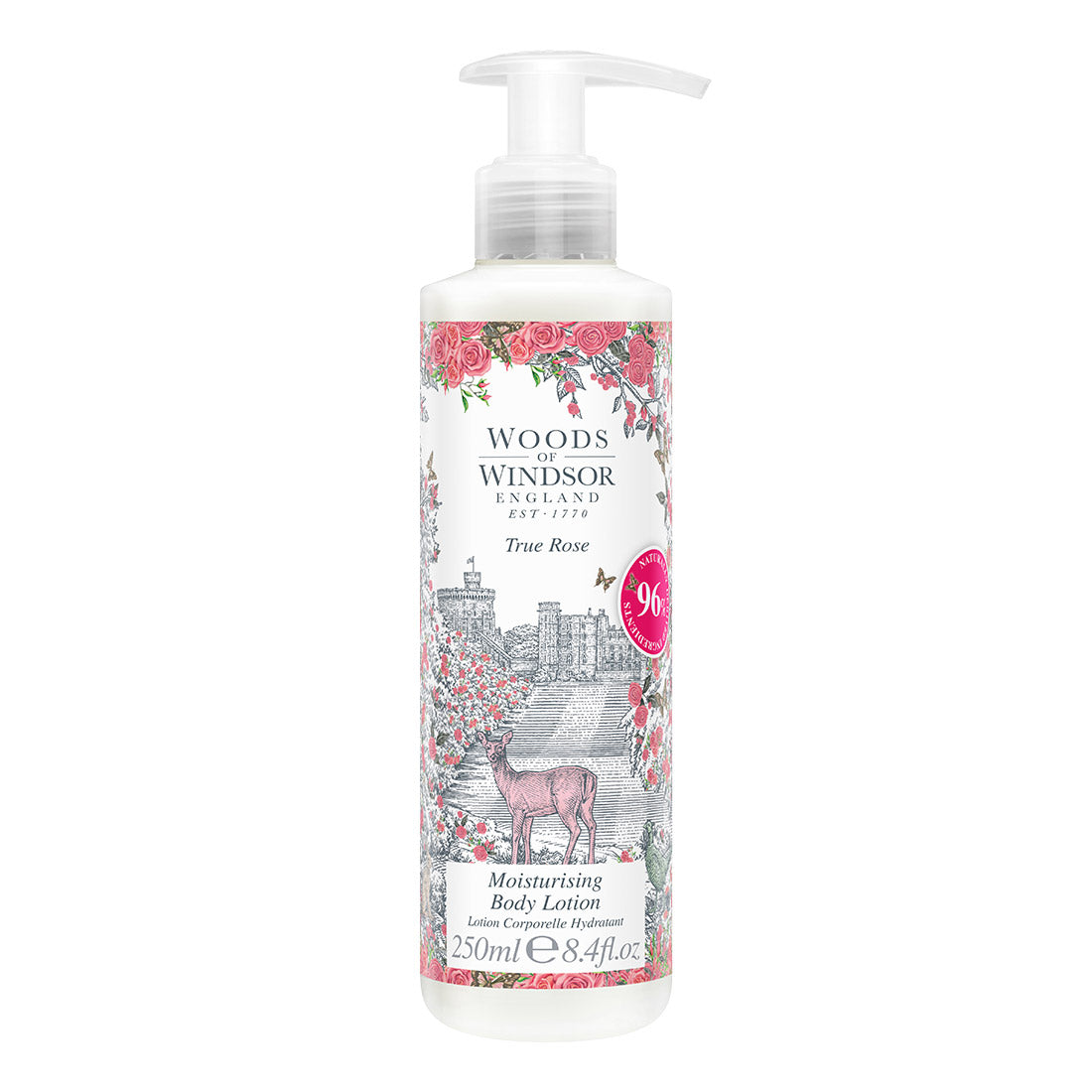 Woods of Windsor Body Lotion, True Rose