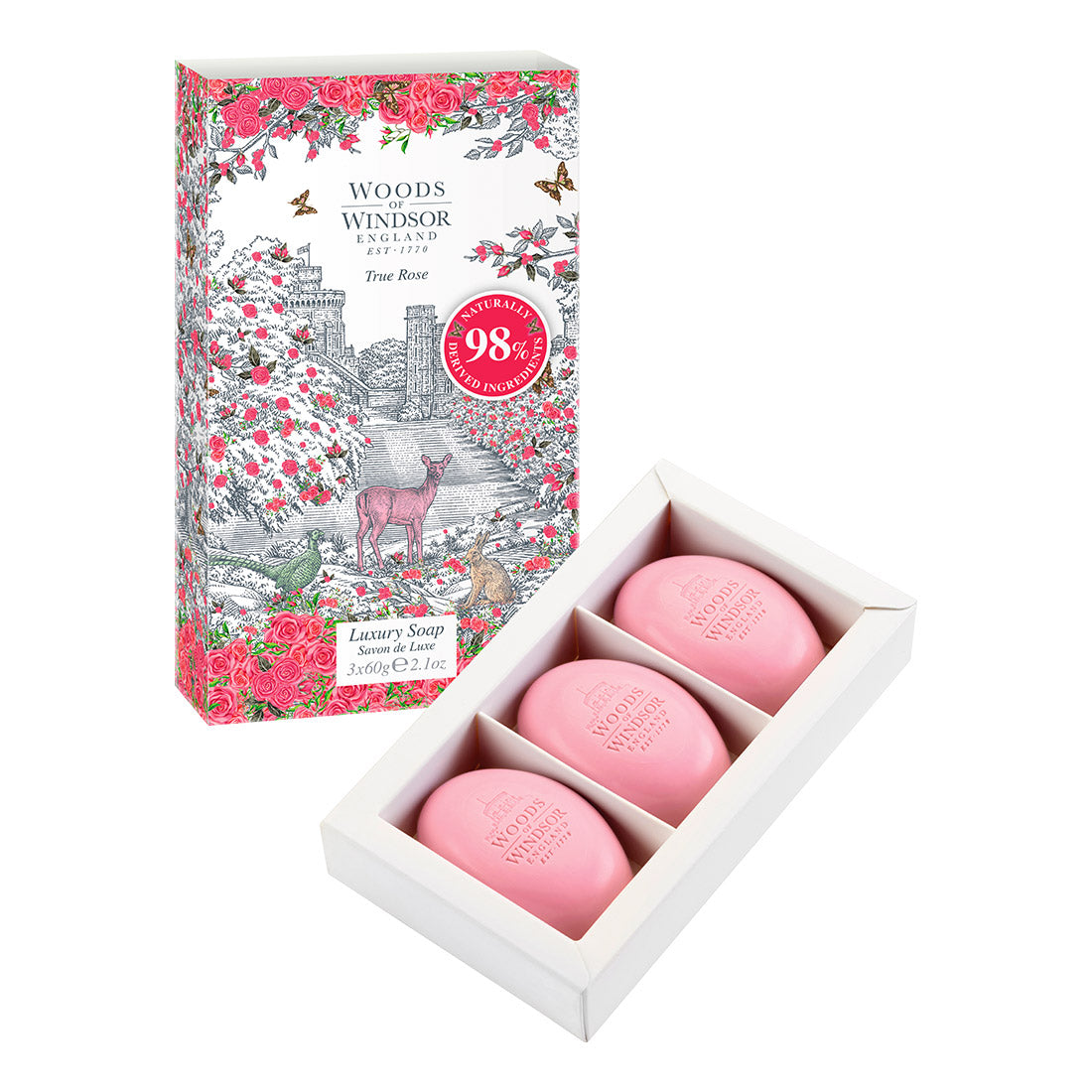 Woods of Windsor Gift Box, True Rose Soaps
