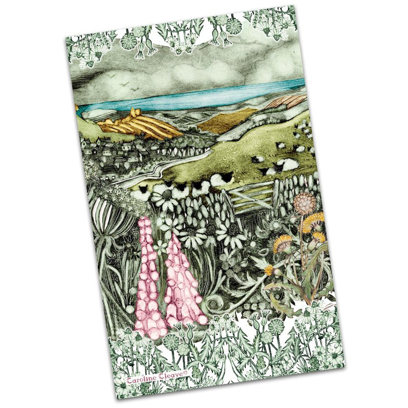 Emma Ball Cotton Tea Towel, Country Life