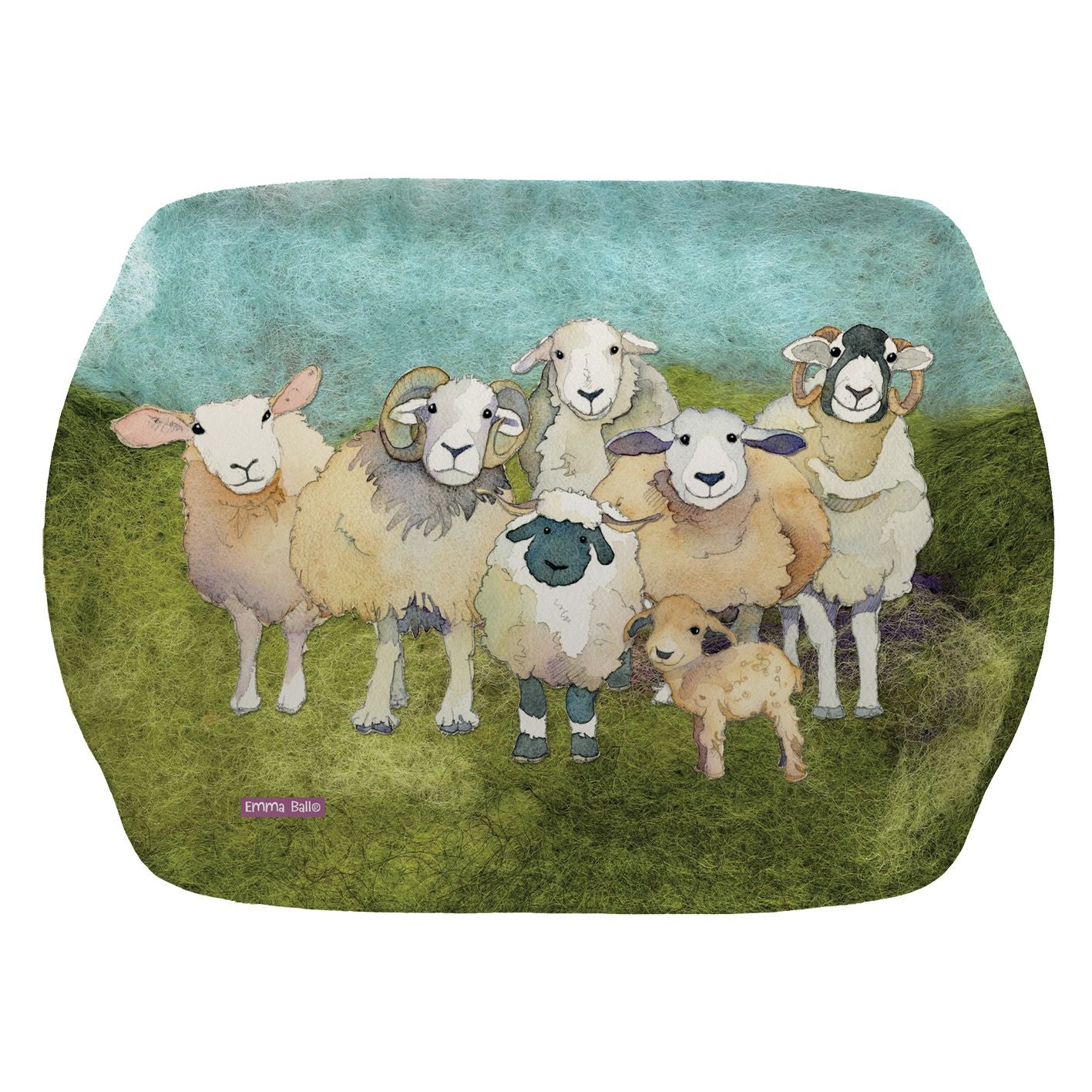 Scatter Tray, Emma Ball, Felted Sheep