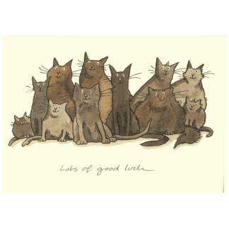 Two Bad Mice Greeting Card, Good Luck