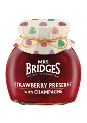 Mrs Bridges Strawberry Preserve with Champagne