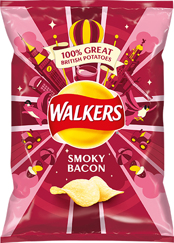 Walkers Smoky Bacon Crisp Bag