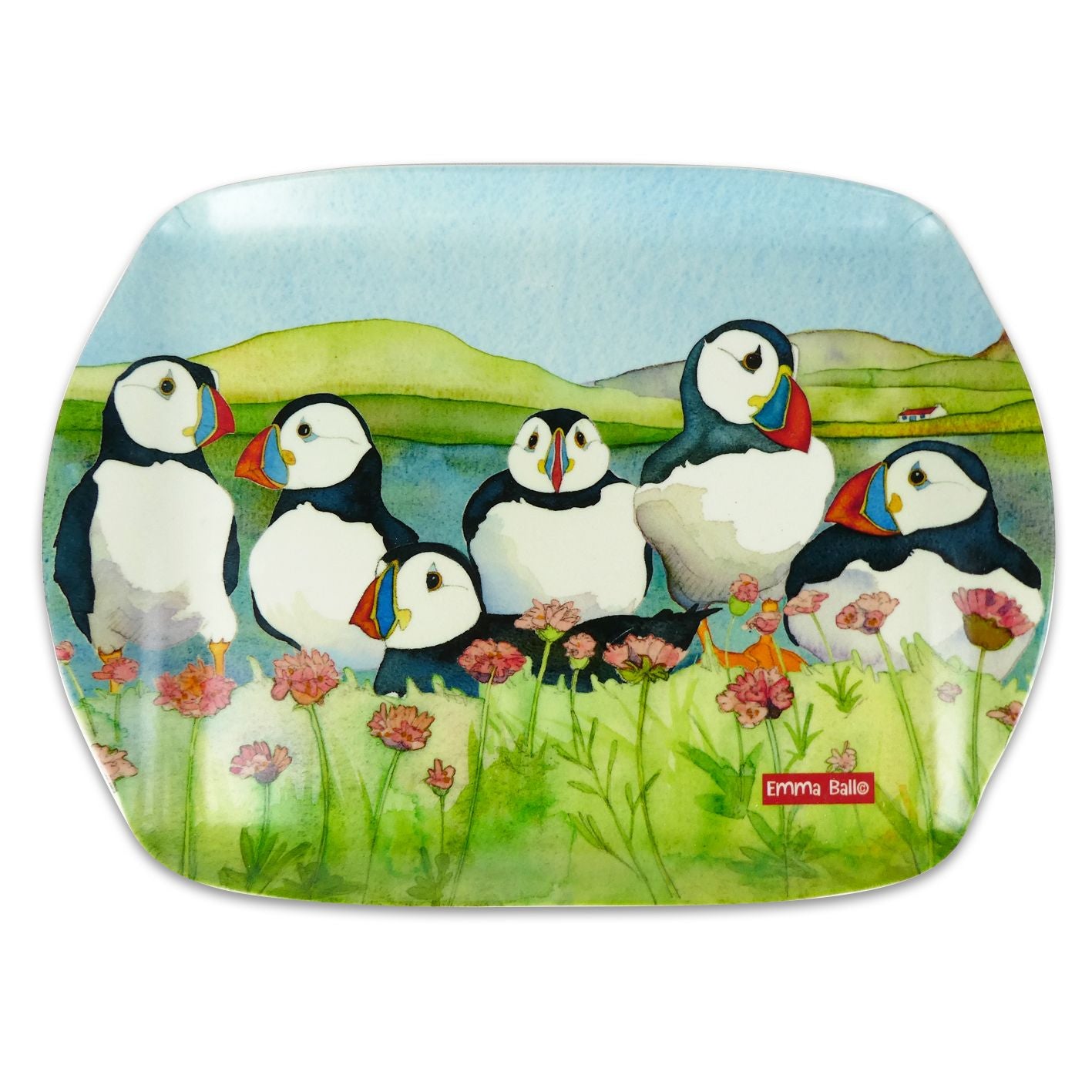 Scatter Tray, Emma Ball, Puffins